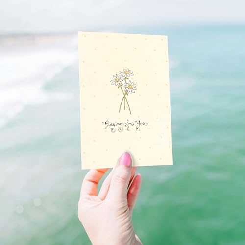KJV Simple Daisy Praying for You Card, 1 Count - color: Simple Daisy
