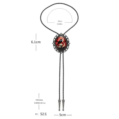 GelConnie Gothic Bolo Tie for Men Women 3D Art Western Cowboy Necktie - color: Skull Bolo Tie
