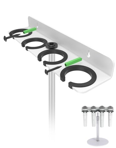4-Slot Multi Microphone Holder + Desktop Microphone Stand