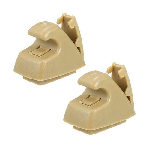 2PCS Car Sun Visor Clip Retainer, OEM#95994975 95994976 Vehicle Sun Visor Hook Bracket, Auto Sunvisor Holder Clip Replacement, Compatible with Cruze 2011-2016 Sonic 2012-2020 (Beige) - color: Beige