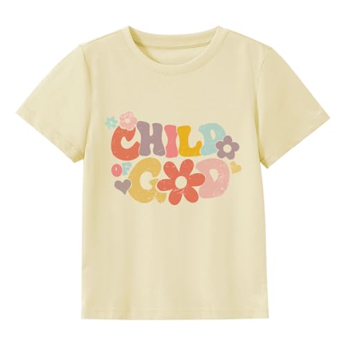 IAM A Child of God Christian Shirts for Kids Toddler Jesus Religious Tee Tops Bible Verse Clothes 2-7 Years - color: Child of God#4, size: 2T