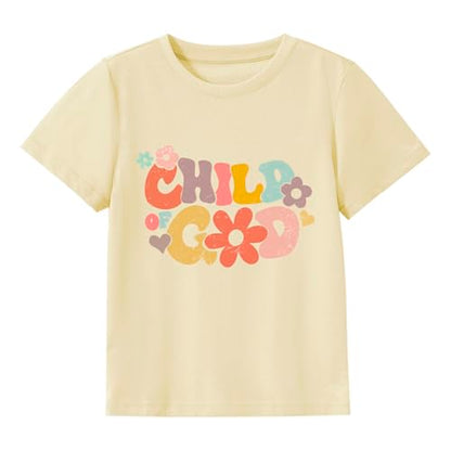 IAM A Child of God Christian Shirts for Kids Toddler Jesus Religious Tee Tops Bible Verse Clothes 2-7 Years - color: Child of God#4, size: 2T