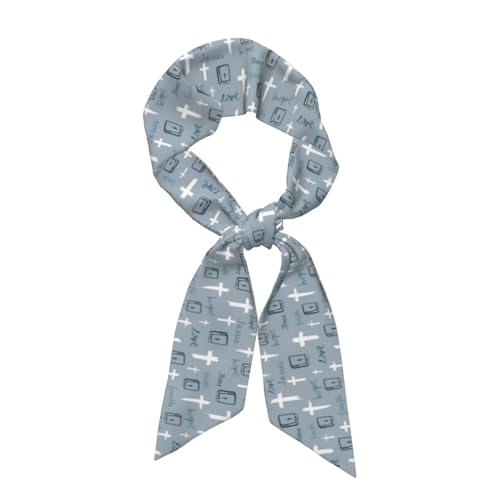 Christian Jesus Cross Scarf For Women, Multi‑purpose Ribbon, Neck Hair Handbag Accessory Versatile Bandana - color: Jesus Christian Cross 2