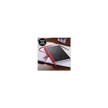 Black n' Red Notebook, Business Journal, 9-3/4" x 6-3/4", 96 Sheets, Ruled, Optik Paper, Hardcover, Casebound, Black (400110531) - size: 1 Count, style: Medium