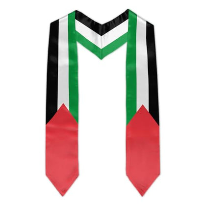 Graduation Flag Stole Sash Scarf Day Gifts - color: Palestine Flag