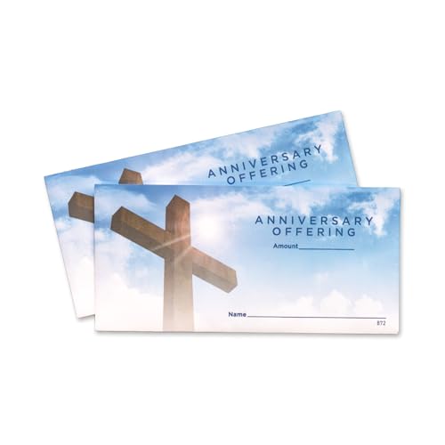 Anniversary Church Offering Envelopes | 3" x 6 5/16" | Pack of 100
