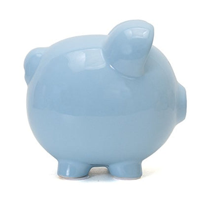Child to Cherish Ceramic Piggy Bank, Blue - color: Light Blue