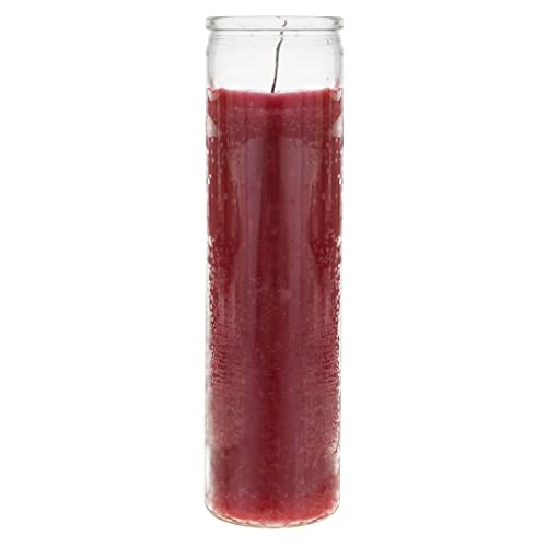 Mega Candles Unscented Devotional Vigil Prayer Wax Candle 3 Count 2" x 8" - color: Red, size: 3 Pieces