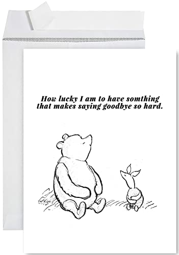 Andaz Press Jumbo Sympathy Card with Envelope, Sorry For Your Loss Card, Makes Saying Goodbye So Hard, Premium Condolences Card with Big Blank Space to Send to Friends, Family, 8.5" x 11", 1-Pack - color: Makes Saying Goodbye So Hard
