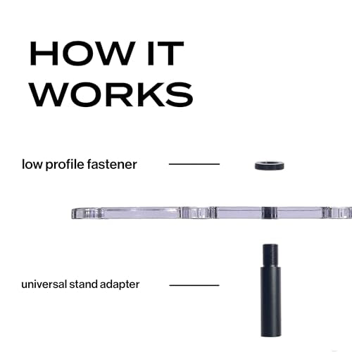 Multi Mic Holder – Holds 6 Mics | Clear Acrylic Mic Stand Organizer for DJ, Church, Stage & Studio | Fits Standard Mic Stands | Supply Goose | Wireless Mic Holder - style: Oval