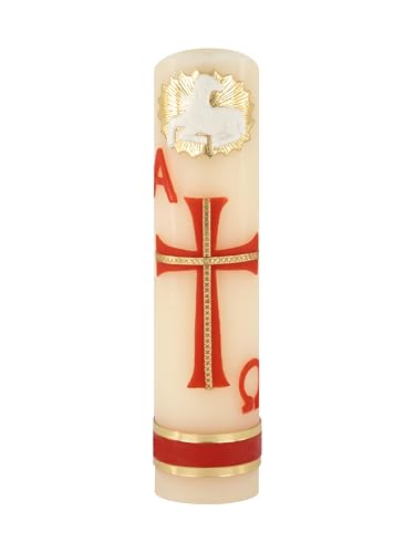 Alpha Omega Handmade Artisanal Sheep Candle Cirio Pascual Lent Easter Holy Week