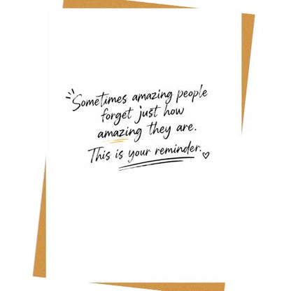Encouraging Positive Affirmation Sentimental Gift Card - color: QY-151