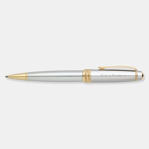 THINGS REMEMBERED Cross Bailey Medalist Chrome & 23K Gold Ballpoint Pen