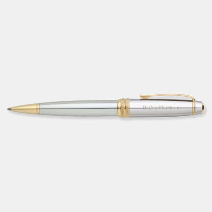 THINGS REMEMBERED Cross Bailey Medalist Chrome & 23K Gold Ballpoint Pen