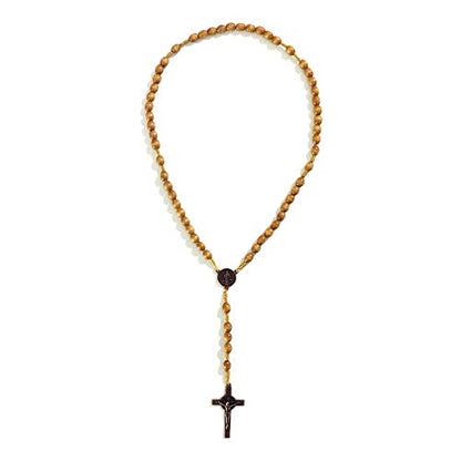 KOMI Handmade Wooden Catholic Rosaries, Rosary Beads Necklace Wood Christian Prayer Beads Catholic Christian Gift - style: Rosary#2