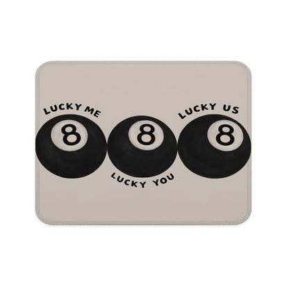 Lucky 8 Ball Retro Mouse Pad Trendy Neutral Desk Pad 9.5x7.9 Inch - color: Lucky 8