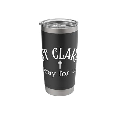 St Clare of Assisi Prayer Catholic Patron Saint Stainless Steel Insulated Tumbler