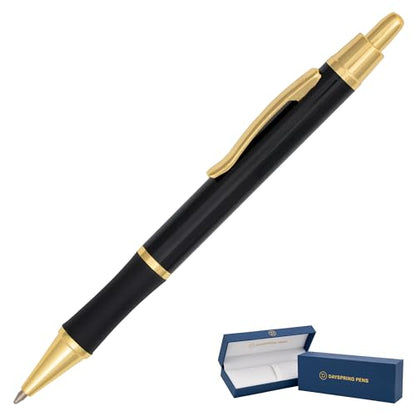 Dayspring Pens Monroe Ballpoint Pen in Black with 18K Gold Accents - color: Black, style: Non Customized