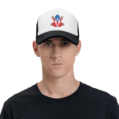 MOLAIGIN Trucker Hat, Adjustable Snapback Hat, Baseball Cap for Men Women, Breathable Mesh for Casual Wear - color: Black19