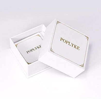 POPLYKE Sterling Silver Hanging Cross Earrings Cross/Ankh/Faith Hoop Earrings for Men Women - color: Gold