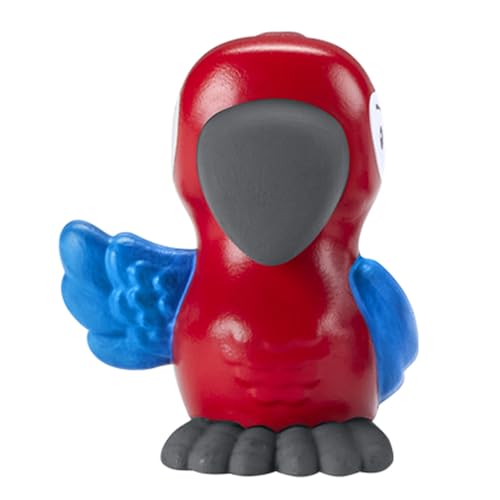 Replacement Red and Blue Parrot Bird Figure for Fisher-Price Little People Noah's Ark Playset - HNG03 ~ Works with Other Sets Too ~ Children's Bible Story Playset Figure