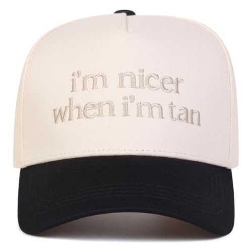 Trendy Embroidered Baseball Cap for Men & Women, Adjustable Snapback Hat for Casual Wear - color: Black Beige 530