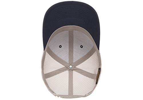 Yupoong Yp Classics Retro Trucker Cap - color: Navy/Silver, size: One Size, style: Single