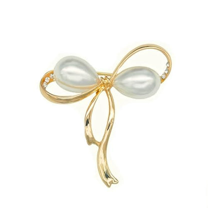 Brooch Pins For Women Fashion Elegant Brooches Lapel Badges Coat Sweater Scarves Shawl Dress Accessory Wedding Party Prom Jewelry - color: golden