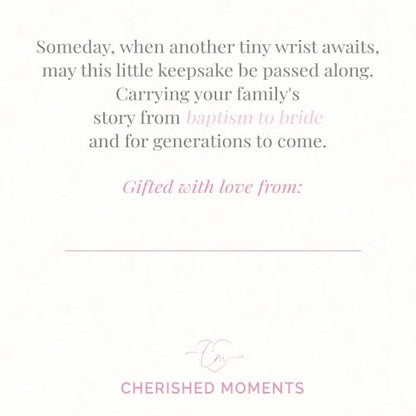 Cherished Moments Baptism to Bride Bracelet .925 Silver or 14K Gold-Plated - color: Gold Coin