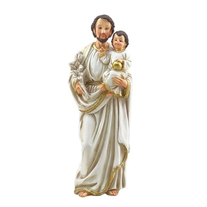Religious Saint Joseph Figurine Jesus Resin Catholic Home Altar Table Decor - color: Baby-white-2