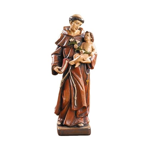 Avalon Gallery Catholic Saints Figurine - Toscana Collection Religious Statue, 8" H, Saint Anthony - color: Saint Anthony