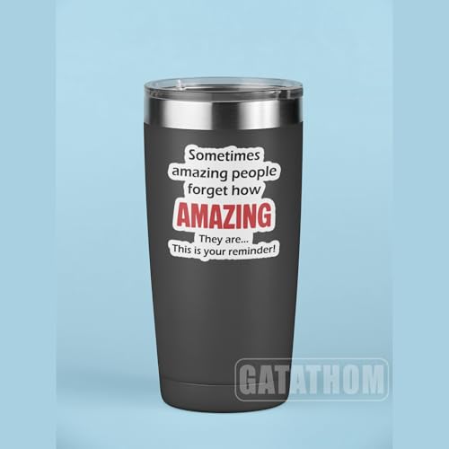 (3Pcs) Sometimes Amazing People Forget How Amazing They Are Sticker, Inspirational Encouragement Stickers Motivational Quote Waterproof Vinyl Decals for Laptop Water Bottle Scrapbook Helmet, 3" x 2.8" - color: Sometimes Amazing People Forget How Amazing T