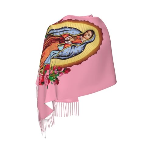 Prayer Shawls and Wraps for Women, Jesus Christian Gifts Bible Scarf Super Soft Fashion Shawl With Tassel - color: Color5