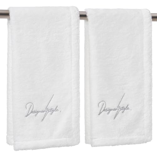 REDKISS White Hand Towels, 14" x 31", 2-Pack - color: White