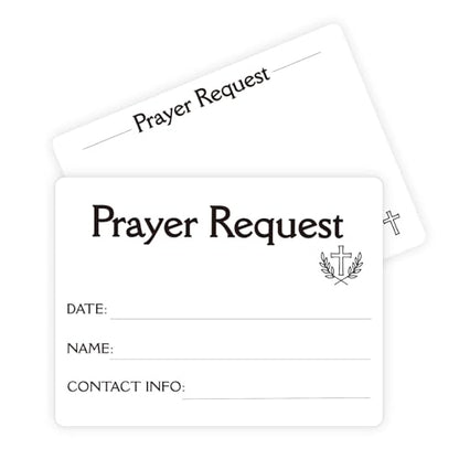 200 Pcs Prayer Request Cards & Praise Cards, 3x4 Inch – for Church, Small Groups, Bible Study, Worship and Prayer Gathering