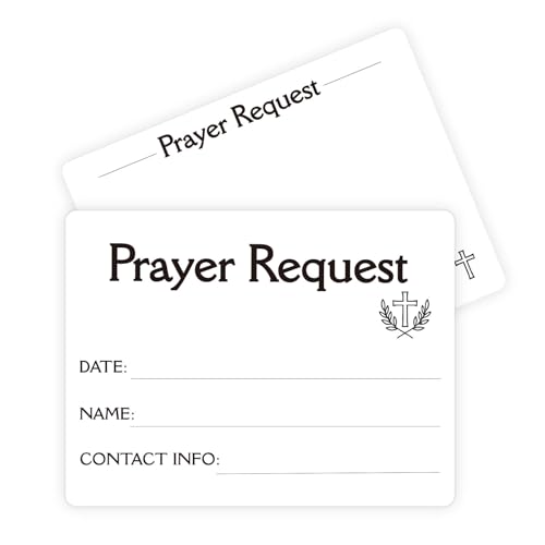 200 Pcs Prayer Request Cards & Praise Cards, 3x4 Inch – for Church, Small Groups, Bible Study, Worship and Prayer Gathering
