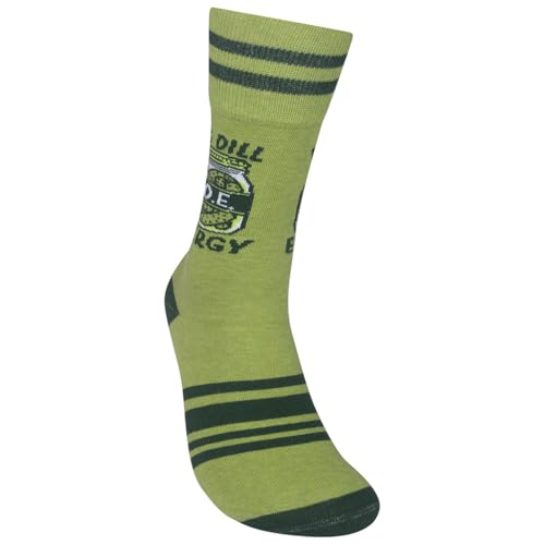 FUNATIC Crazy Socks with Funny Sayings - Novelty Gift for Men, Women, Adult - color: Big Dill Energy