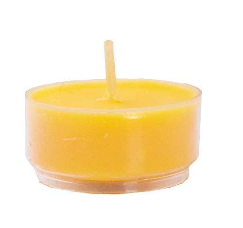 Mudra Crafts 28 Clear Cup Tibetan Ghee Butter Tealight Lamps for Puja