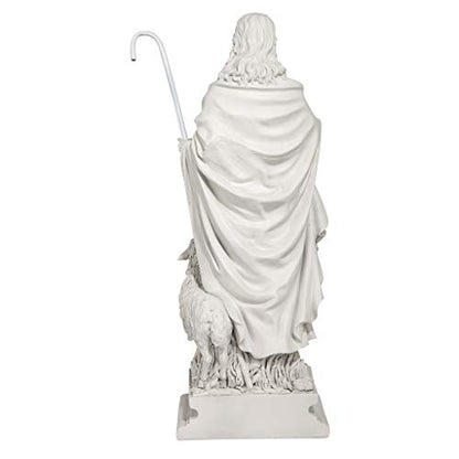 Design Toscano Jesus, The Good Shepherd Garden Statue: Large - size: 12 Inches Wide, 8 Inches Deep, 28 Inches High, style: Good Shepherd