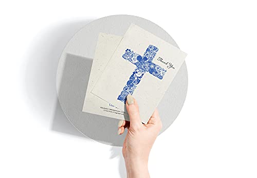 Twigs Paper Christian Cross Thank You Cards, 24 Blank Note Cards - color: Christian Cross Thank You, size: 24-Count