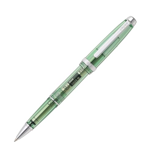 Cross Lume Translucent Translucent Green Resin Ballpoint Pen - Chrome-Plated Appointments - Black Fine-Tip Ballpoint - 0.27mm Line Width - Lifetime Mechanical Warranty - color: Green