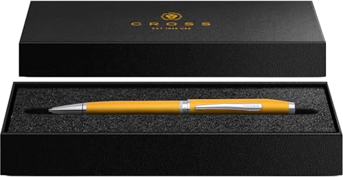 Cross Foundry Metallic Yellow with Chrome Appointments Ballpoint Pen - color: Yellow