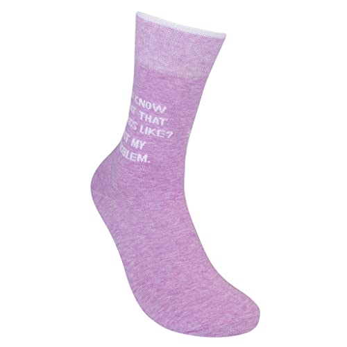 FUNATIC Socks with Funny and Profane Sayings, Sarcastic Gift for Men Women - color: Not My Problem