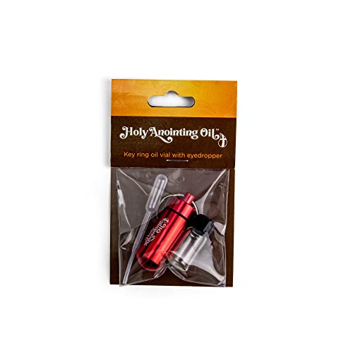 Anointing Oil Bottle Accessory Kits, Bulk Set of All 8 Containers, Plastic Eyedropper & Small Empty Glass Vial, Screw Top Metal Holder, Protective Travel Set for Holy Oils, Botellas Para Aceite Ungido