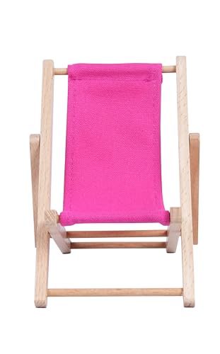 Foldable Wooden Cell Phone Stand, Phone Holder for Desk - color: Pink