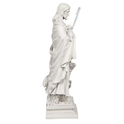 Design Toscano Jesus, The Good Shepherd Garden Statue: Large - size: 12 Inches Wide, 8 Inches Deep, 28 Inches High, style: Good Shepherd