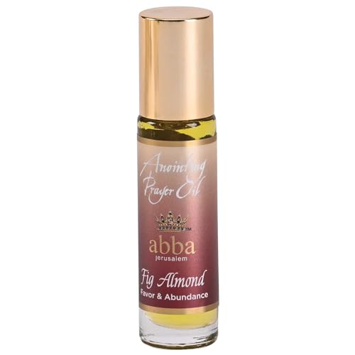 Dicksons Abba Jerusalem Anointing Prayer Roll-on Oil, Scented Biblical Oil for Prayer, Worship, Home Devotion and Blessing .33 Ounce Favor and Abundance Fig Almond