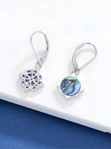 Dorunmo 925 Sterling Silver Mustard Seeds Dangle Earrings for Women Mountains Earrings Hypoallergenic Christmas Jewelry Gifts for Women - style: Celtic Knot