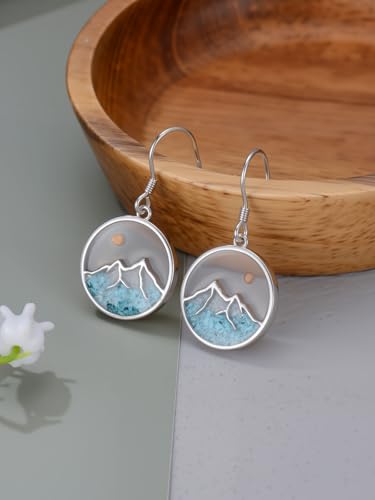 Dorunmo 925 Sterling Silver Mustard Seeds Dangle Earrings for Women Mountains Earrings Hypoallergenic Christmas Jewelry Gifts for Women - style: Mustard Seeds-01