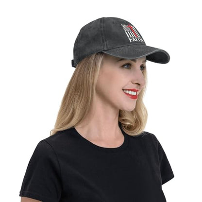 Embroidered Baseball Cap Christian Hat for Men Women - color: Black, style: Faith Usa Flag